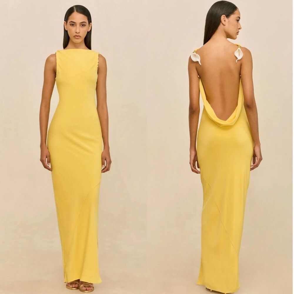 CULT GAIA CELESTINA GOWN IN CANARY SIZE US 0 $1598